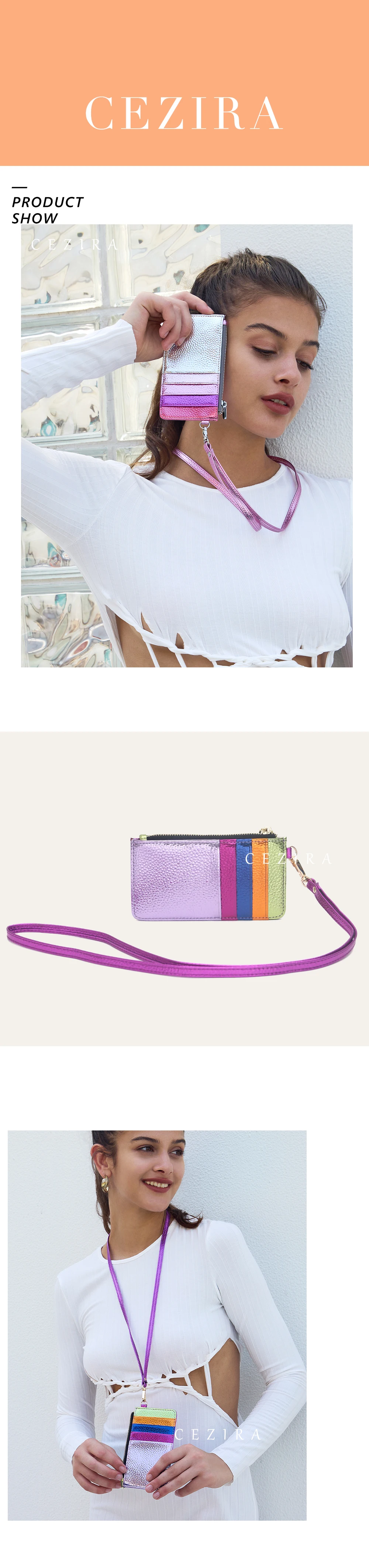 CR Metallische Regenbogenstreifen Kleine Quadratische Umhängetasche Damen PU Veganes Leder Magnetverschluss Metallkette Schultertasche Alltagstasche – Detail 1