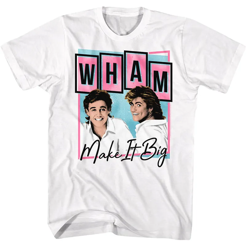 Wham Mighty Band George Michael Rock Retro Casual T-Shirt Men's and Women's Luxury Brand Top 2026 New