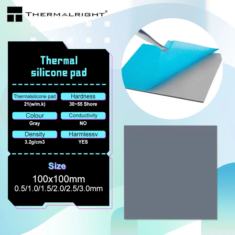 

Upsiren OEM 16/18/21W/M.K GPU CPU Heatsink Cooling Conductive Silicone Pad High Quality Original Authentic Thermal Pad