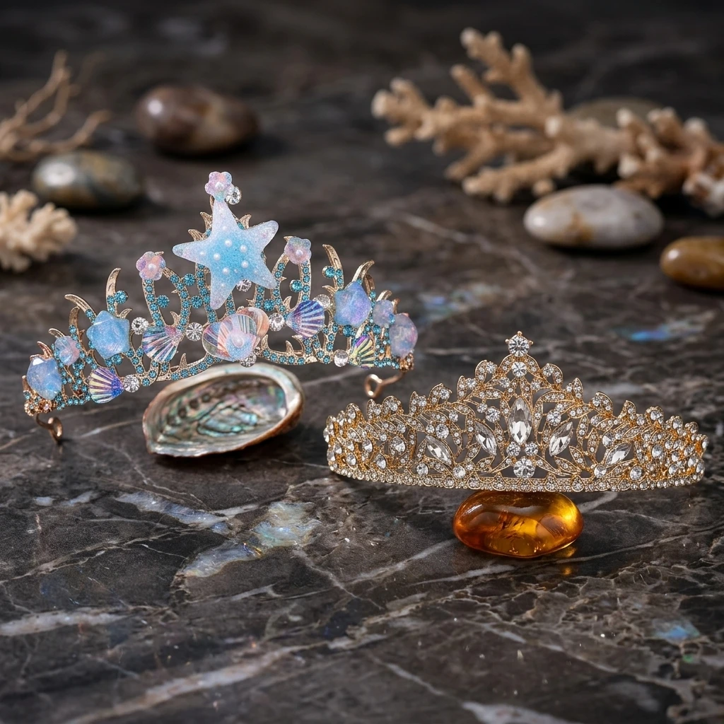 تاج عروس مرصع بالأحجار الكريمة - مراجعة Women'S Wedding Accessories وسعره