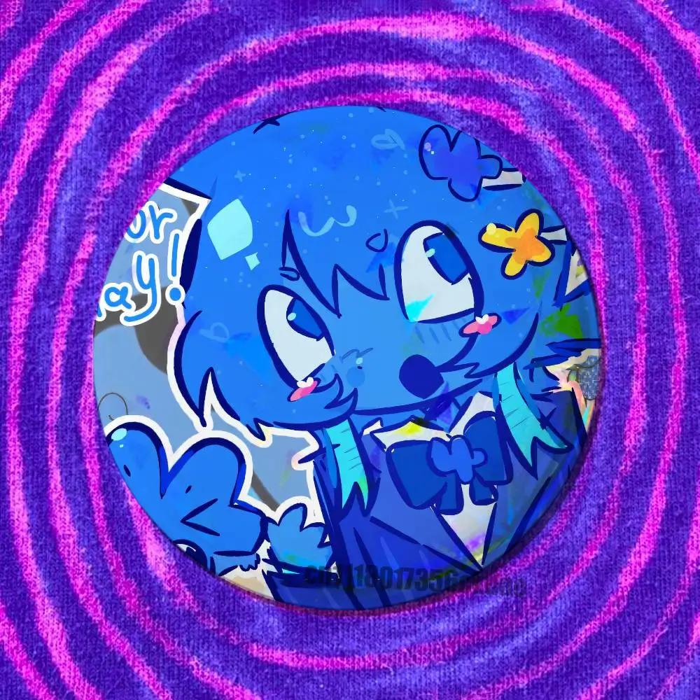 For For BFDI Battle For Dream Island Four Enamel Pin Badge Button Round Metal Brooch Gift Custom Collectible Ita Bag Pins