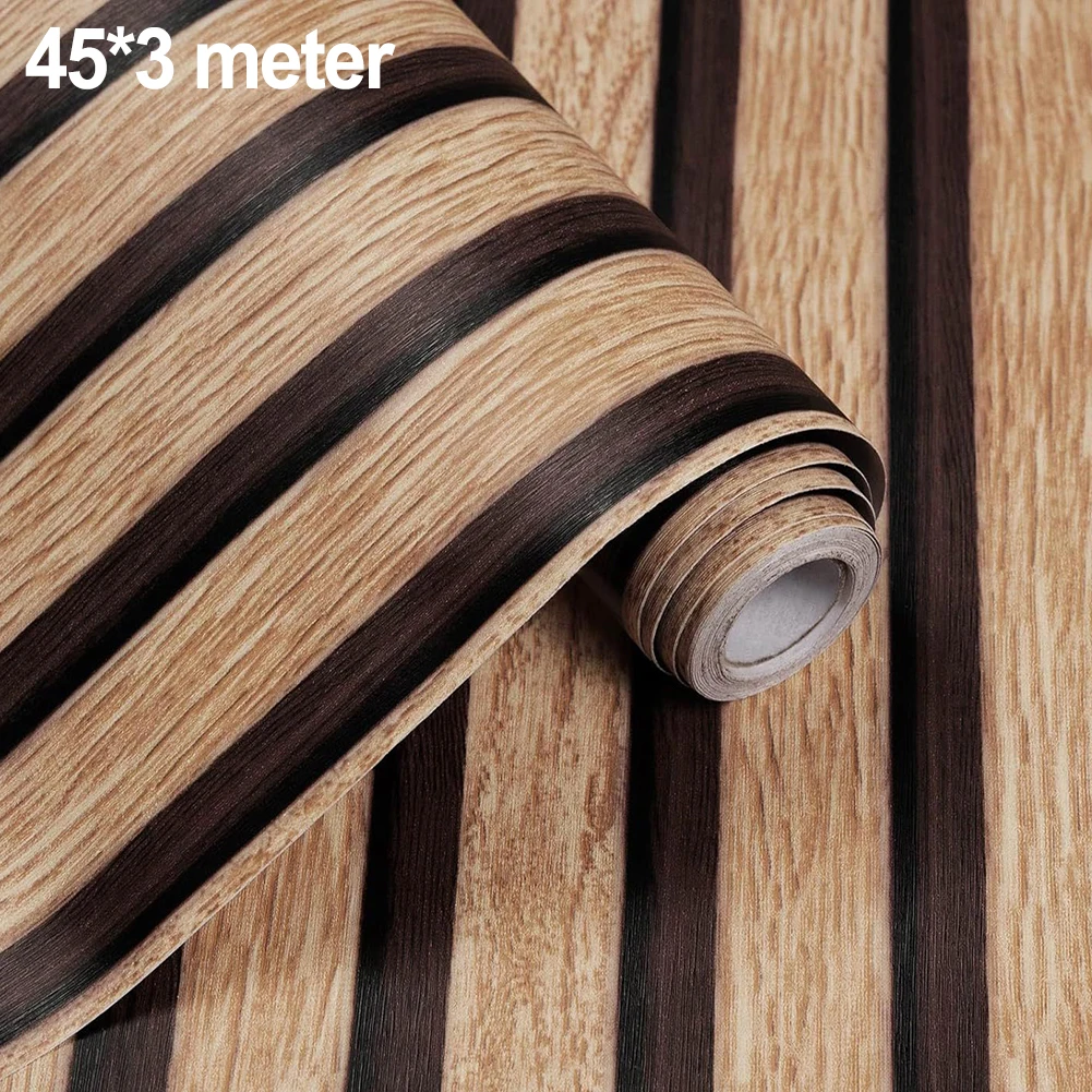 45CM*3 Meters Waterproof PVC Imitation Wood Grain Wall Stickers For Wall Renovation Home Decoration Accessories Hot Sale