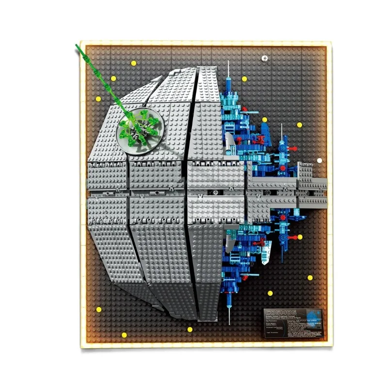 1630Pcs MOC Planetary Large Frame Battle Building Block Cosmic Space Ornament Decoration Brick Children Educational Toy Gifts