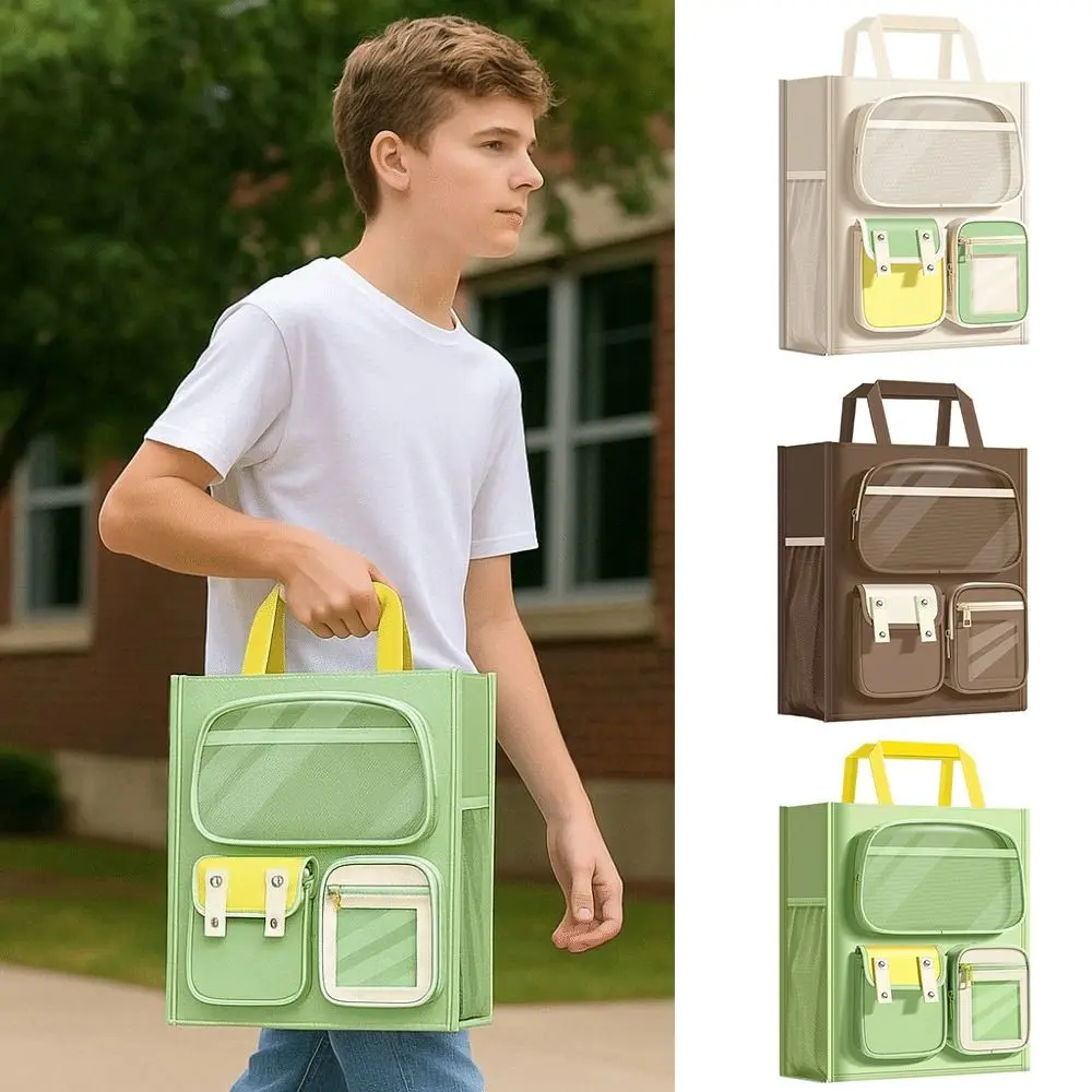 عالية الجودة قماش حقيبة تعليمية ثمانية طبقات سعة كبيرة الفن حقيبة يد القرطاسية حقيبة التخزين الطلاب