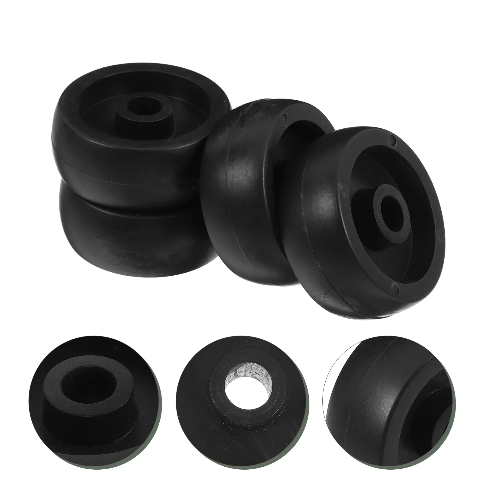 

4pcs Fitness Equipment Roller Universal Wheel Gym Accessories for Home Treadmill Bike Longlasting Plastic Workout Pulley System