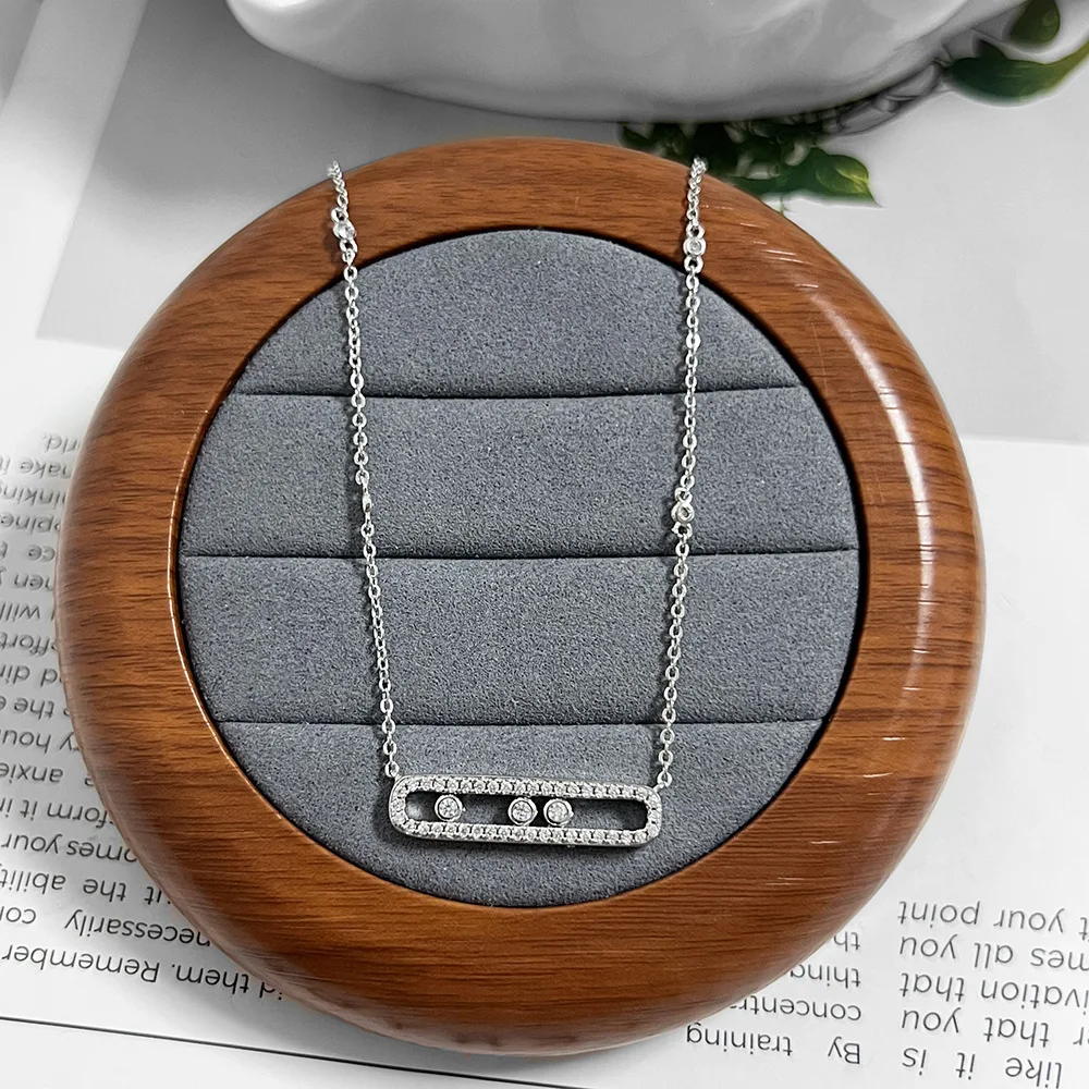 

Изысканное ожерелье из чистого серебра S925 для женщин: новая модная и стильная универсальная модель в белом цвете