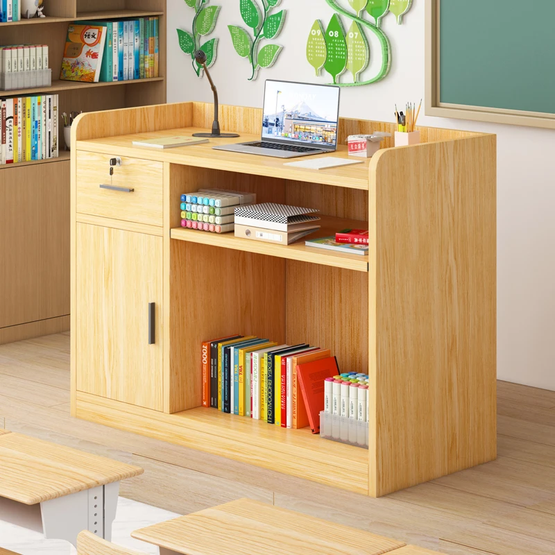 

Package installation of lecture table, speaking table, simple modern welcome desk, reception desk