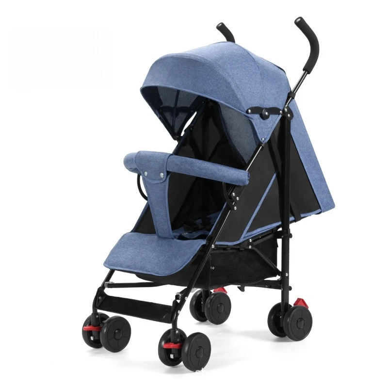 

‌All-Season Baby Stroller with Sit-Lie Mode, Double-Layer Foldable Umbrella Pushchair, Lightweight Portable Infant Walker‌