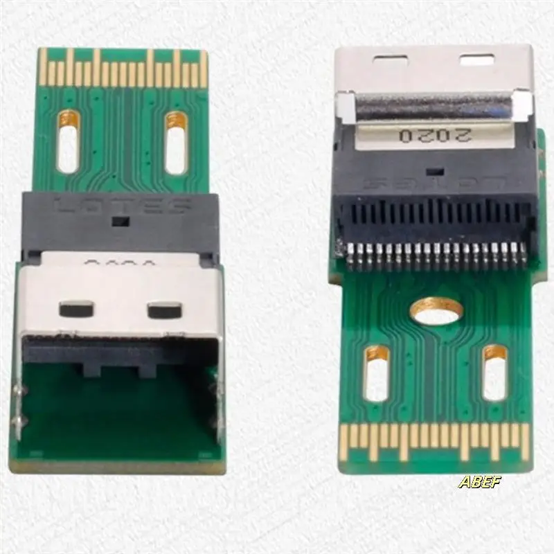 محول بطاقة حماية واجهة SFF-8654 4I عالي الأداء مع اتصال 38PIN X4