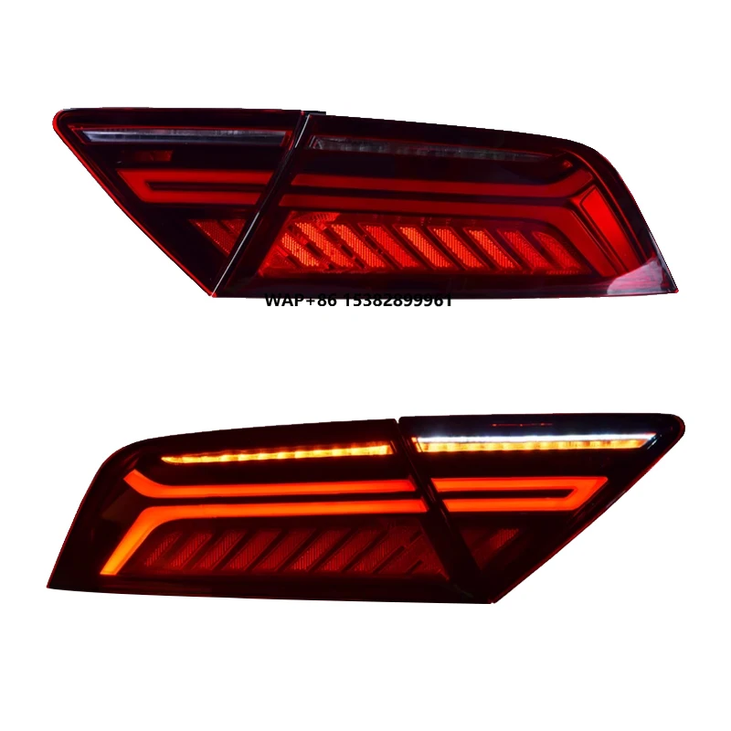 

YU GUANG для A7 C7 2011-2018 светодиодные задние фонари с прозрачными линзами, новый Plug + Play, 12 В, 8000 люмен, указатель поворота, тормозной индикатор, автозапчасти