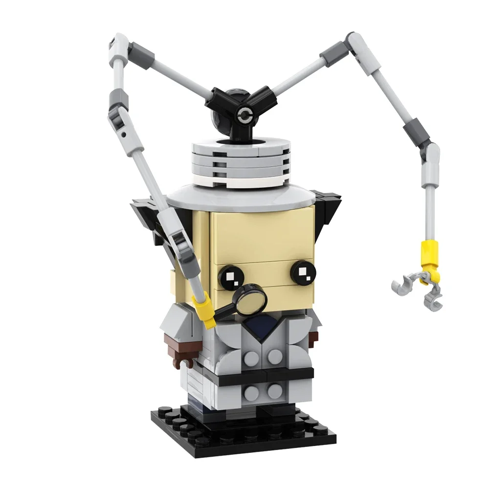 Gobricks MOC 만화 영화 검사 된 가제트 Brickheadzs 빌딩 블록 세트 액션 캐릭터 탐정 벽돌 장난감 어린이 선물