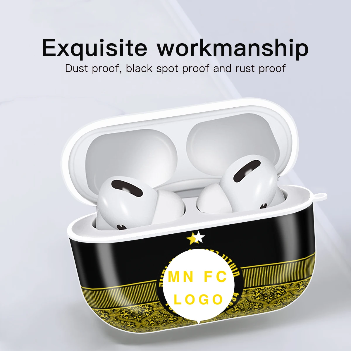 Maccabi-Airpods 1/2ケース,ワイヤレスヘッドフォン用ケース