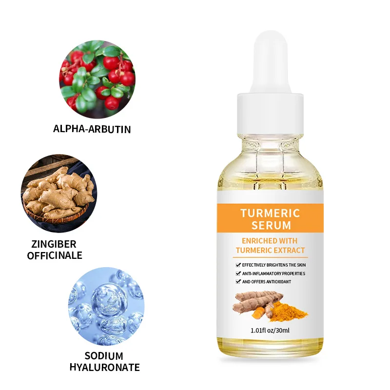 Turmeric Face Serum Effectively Brightens The Skin & Anti-inflammatory Properties and Offers Antioxidant, 30ml