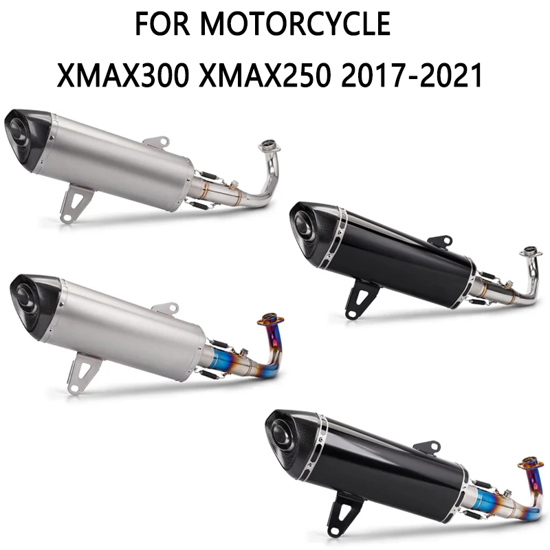For X MAX 300 XMAX300 XMAX 250 XMAX250 2017-2021 High Performance Motorcycle Full Exhaust Muffler System