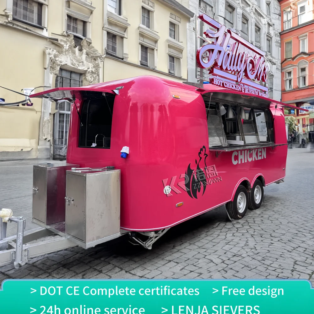 

Concession Pizza Burger Ice Cream Coffee Fast Food Truck Trailer Hamburger Cart Mobile Coffee Kiosk Food Truck With Full Kitchen
