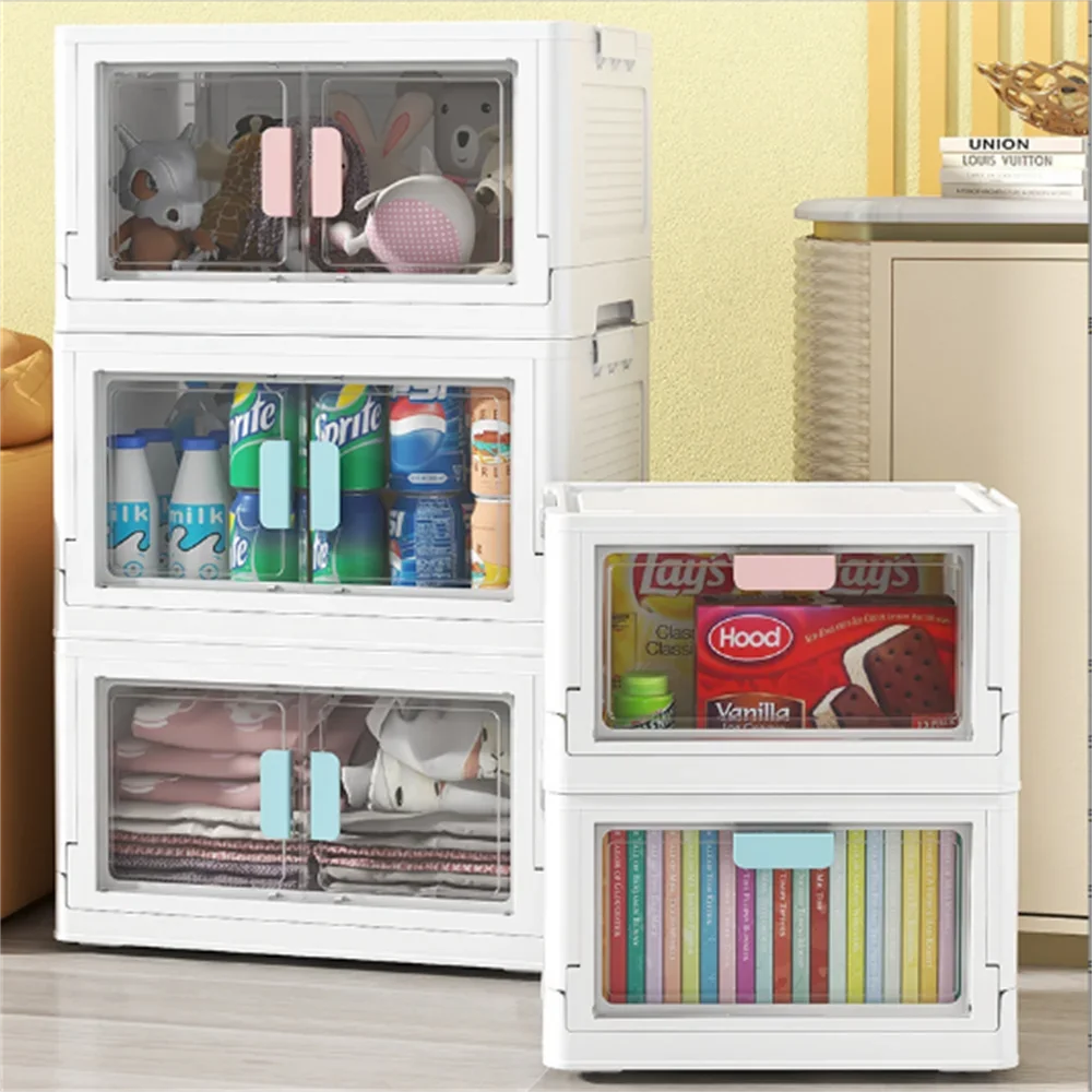 

Large Capacity Storage Box Transparent Stackable Foldable Outdoor Travel Folding Organizer Box Blankets for Clothes Storage Bag