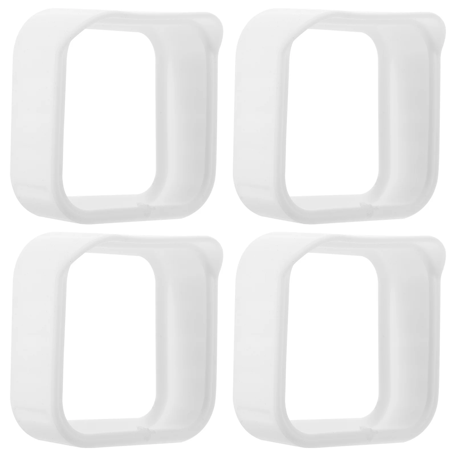 4pcs Camera Silicone Cover Household Security Camera Protector Weatherproof Dustproof Sunshade For Outdoors Indoors Surveillance