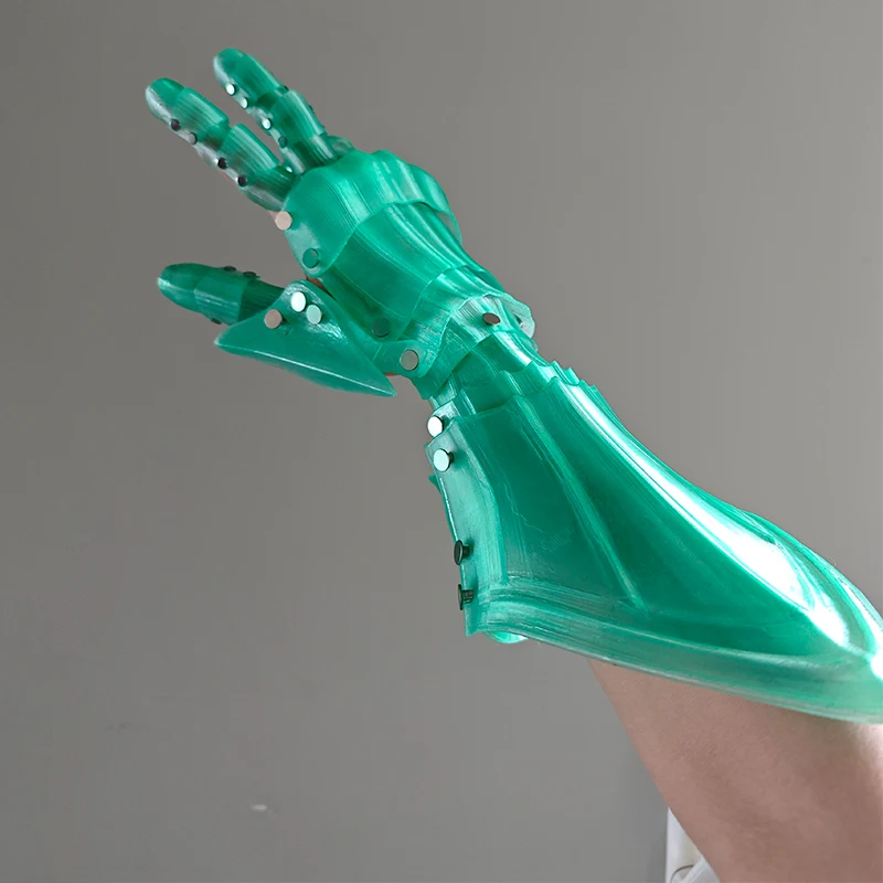

Длинные перчатки-накладки на руки в стиле 3D-печати, 8 цветов, механический дизайн, для мужчин и женщин, готика, техно-одежда, киберпанк, средневековый костюм, панк