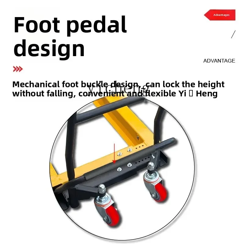 D9-Handling Box Cart Tool Cart Manual Basket Small Cart Vegetable Aquatic Fruit Basket Forklift