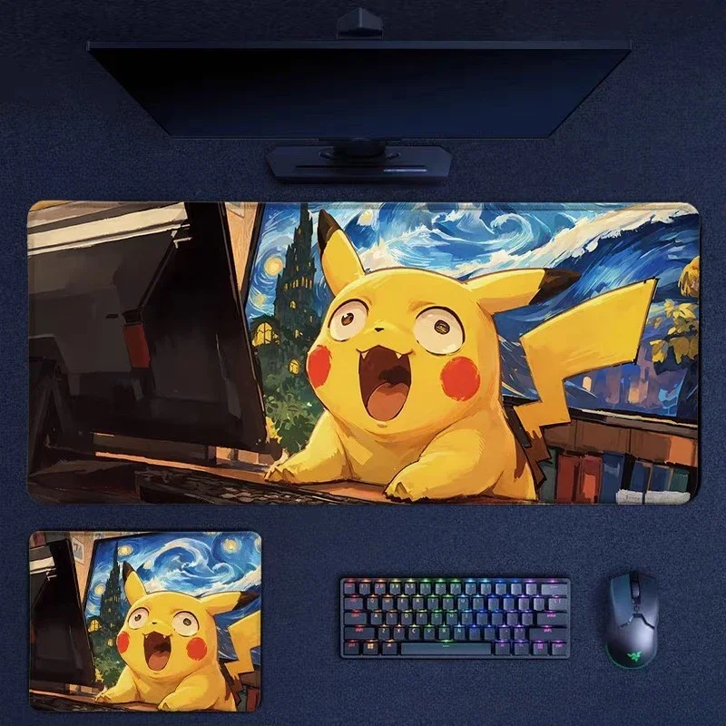 Cartoon Animation Game Special Animation Keyboard Office Desktop Keyboard Pad Table Mat HD Pokémon Oversized  Mouse Pad
