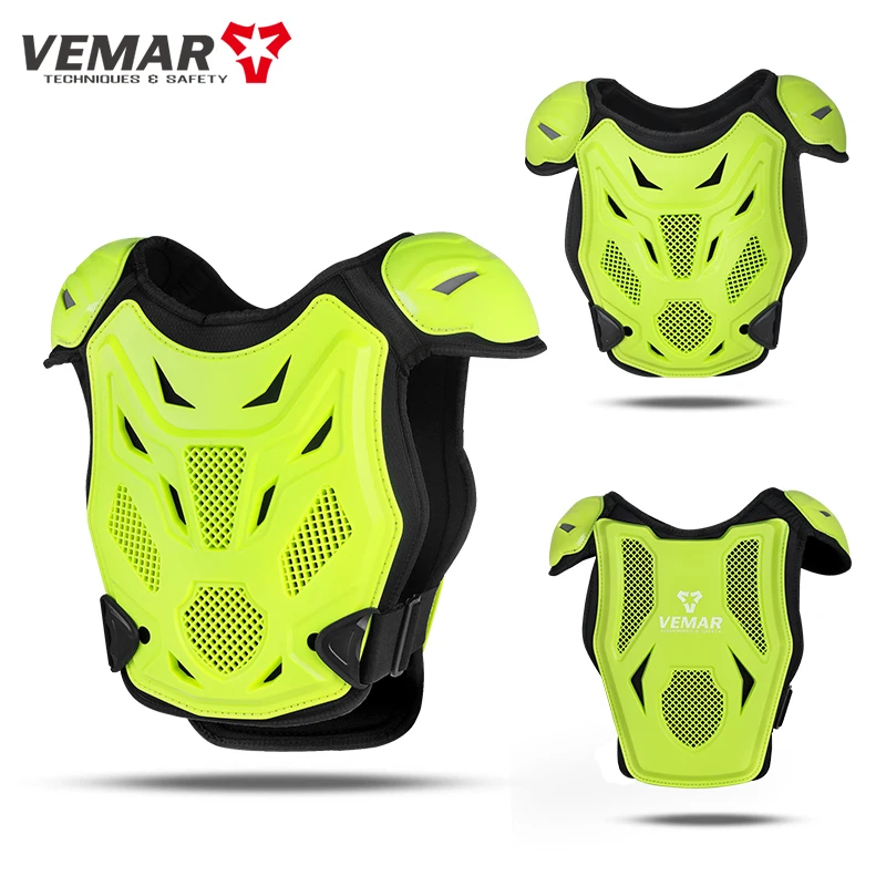 New VEMAR Children's Armor Vest Off-Road Riding Protect Chest and Back Anti-Fall Anti-Collision Teenagers Protective Gear