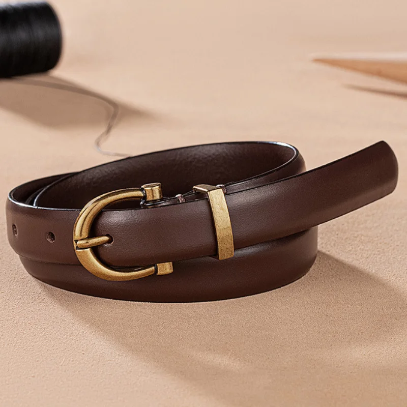 女性のズボンベルト女性用ベルトファッション高級デザイナーブランドベルトジーンズ用ピンバックルブラックブラウンウエストベルト