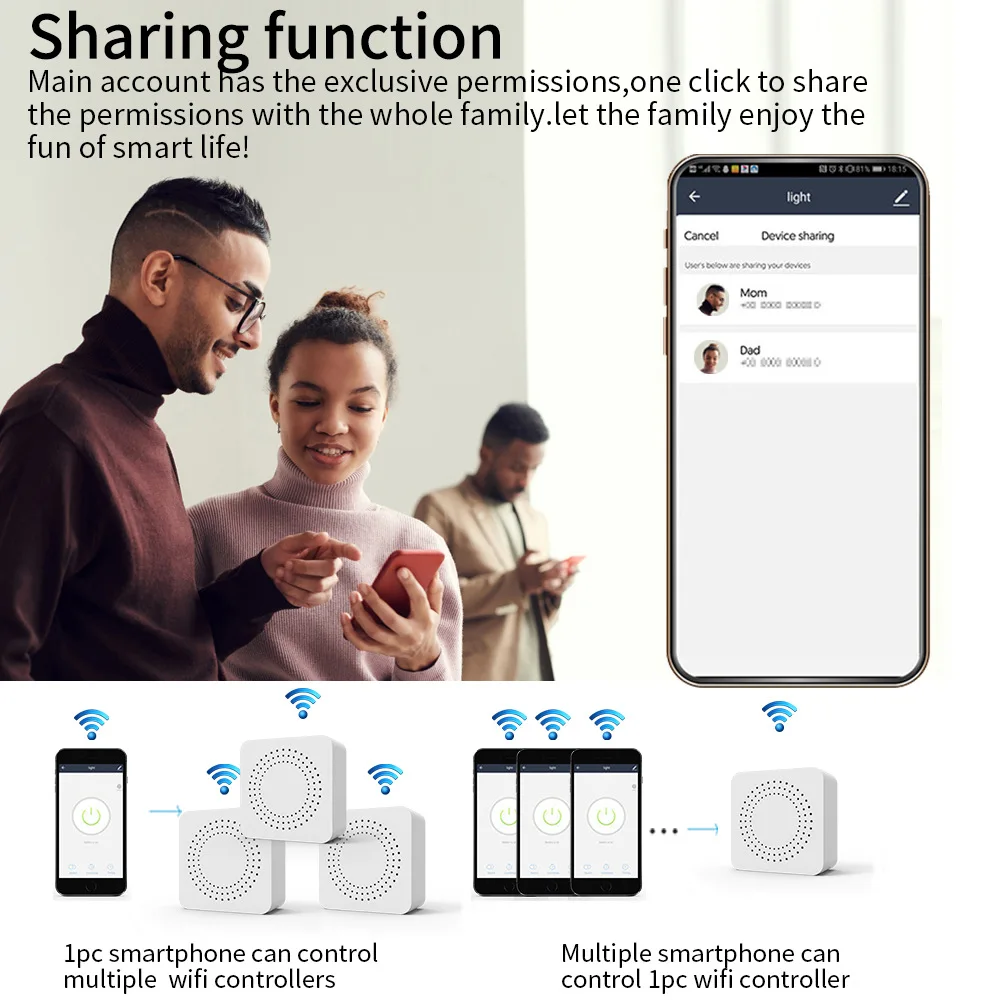 16A Tuya Smart WiFi Switch Support 2-Way DIY Switches Mini Smart Breaker Smart Life Control Support Alexa Google Alice image 2