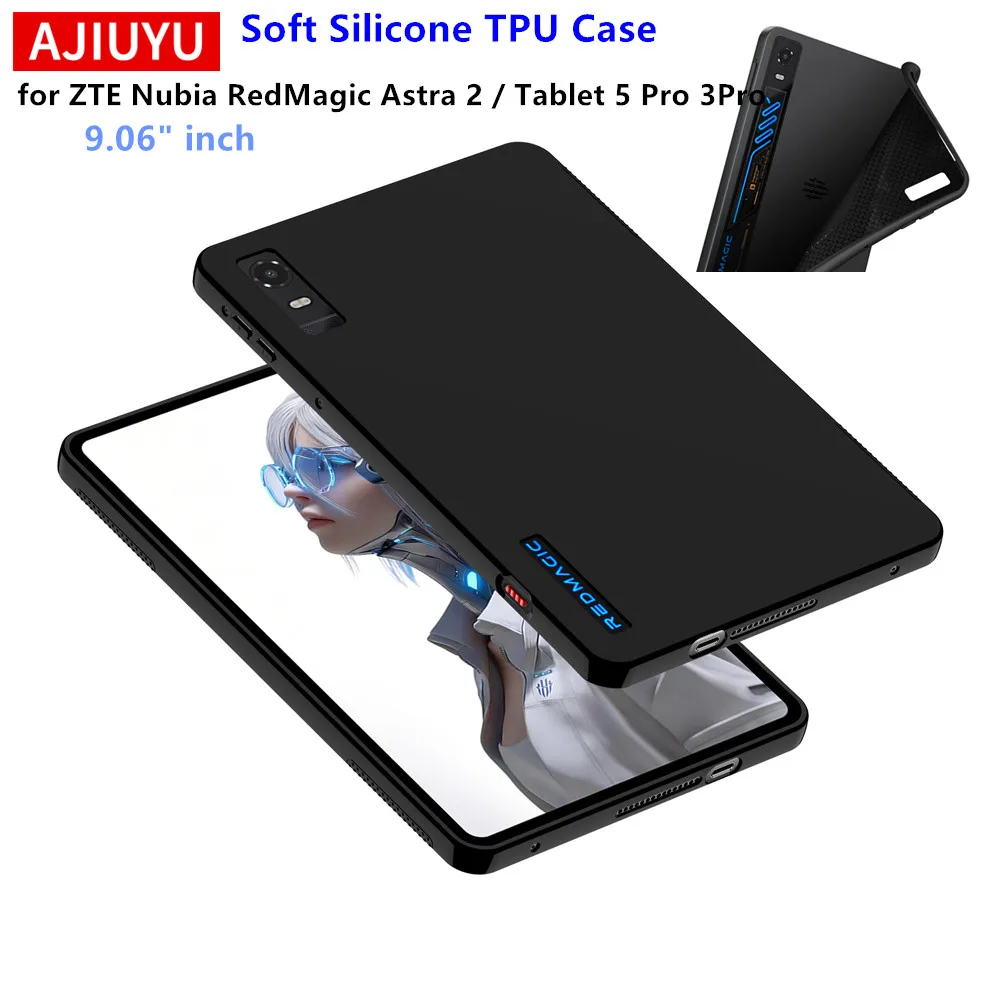 Silicone TPU Back Cover For ZTE Nubia Red Magic Astra RedMagic Astra 2 / Gaming Tablet 5 Pro 3Pro 9.06'' Protective Case Shell