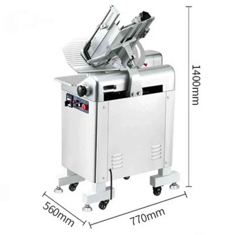 for 13 Inch Automatic Speed Adjustable Meat Cutter Aluminum Magnesium Alloy Commercial Hot Pot Beef Slices Frozen Meat Cutter
