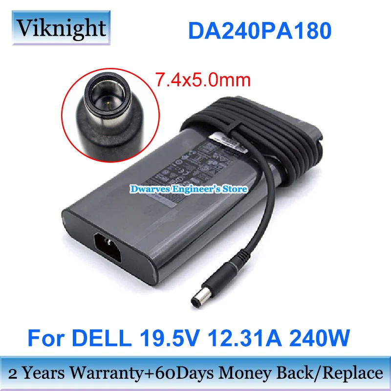 

Genuine 19.5V 12.31A 240W AC Adapter DA240PM180 LA240PM180 For Dell G5 5505 G7 17 7700 ALIENWARE R5 R6 X15 X17 PRECISION 7750