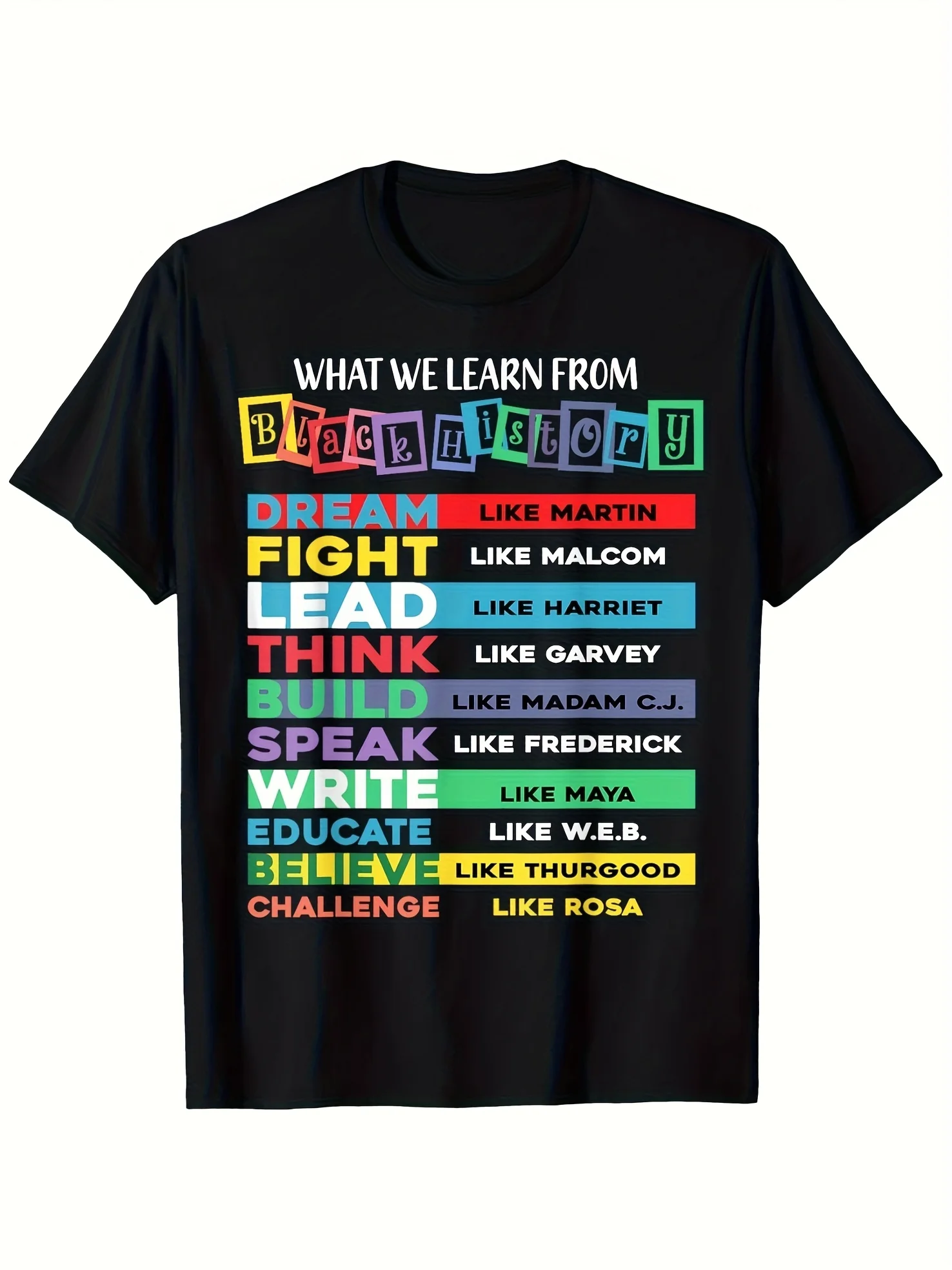 

Black History Month Inventors T-Shirt - 100% Cotton, Africa Map/Icons, S-3XL Educational Gift