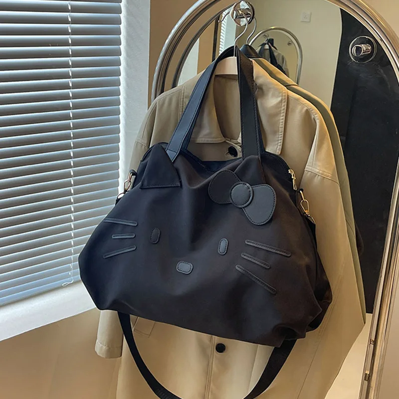 

Kawaii Sanrio рюкзак Hello Kitty сумка дорожная сумка сумка для хранения холщовая сумка для девочек аниме фигурки Рождественский подарок