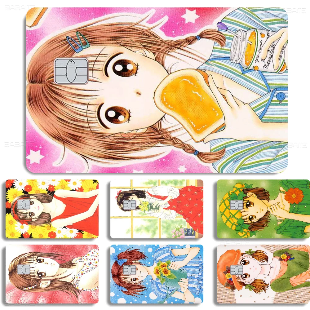 Marmalade Boy 2024 Anime Cartoon Skin Stickers Film Tape Case For Big Credit Debit Card Front Side