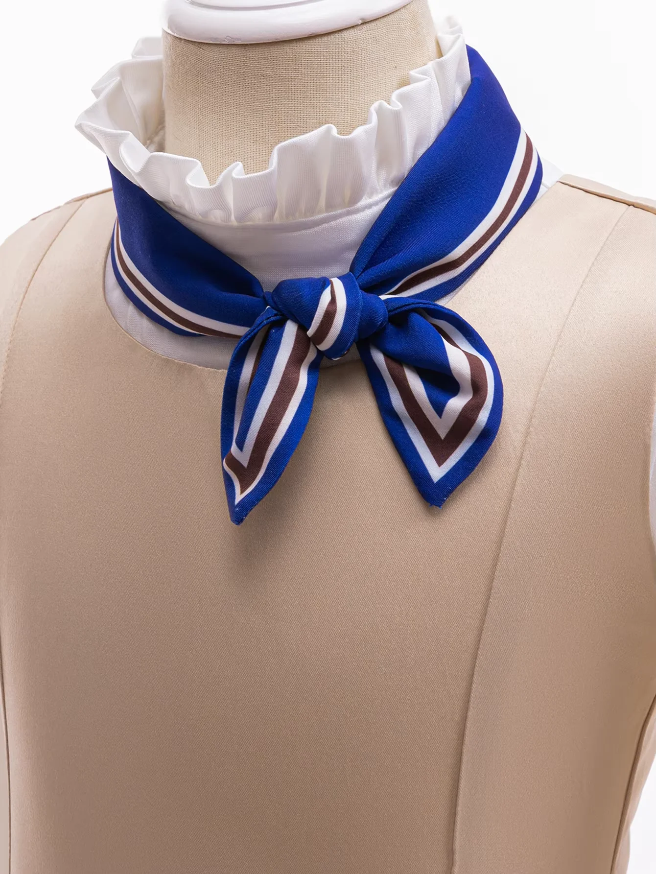 هالوين حفلة اللعب الزي الفتيات كوس فستان طفل براون الزي الرسمي مجموعة AI دمية فيلم الرعب مرحلة الأداء الملابس 3-10Y جير