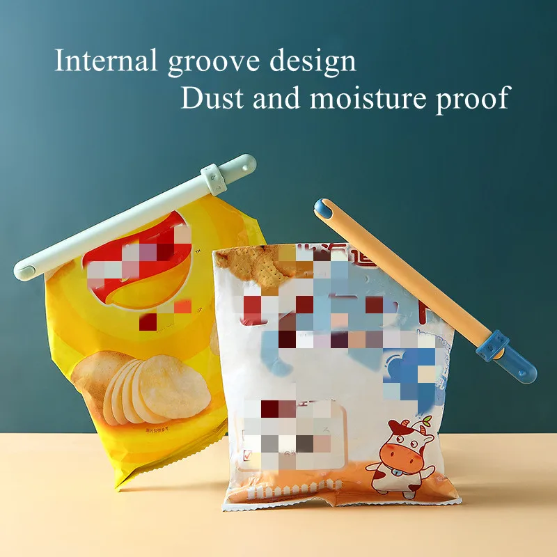 2Pcs Portable New Cute Kitchen Storage Food Snack Seal Sealing Bag Clips Sealer Clamp Plastic Tool Kitchen Accessories