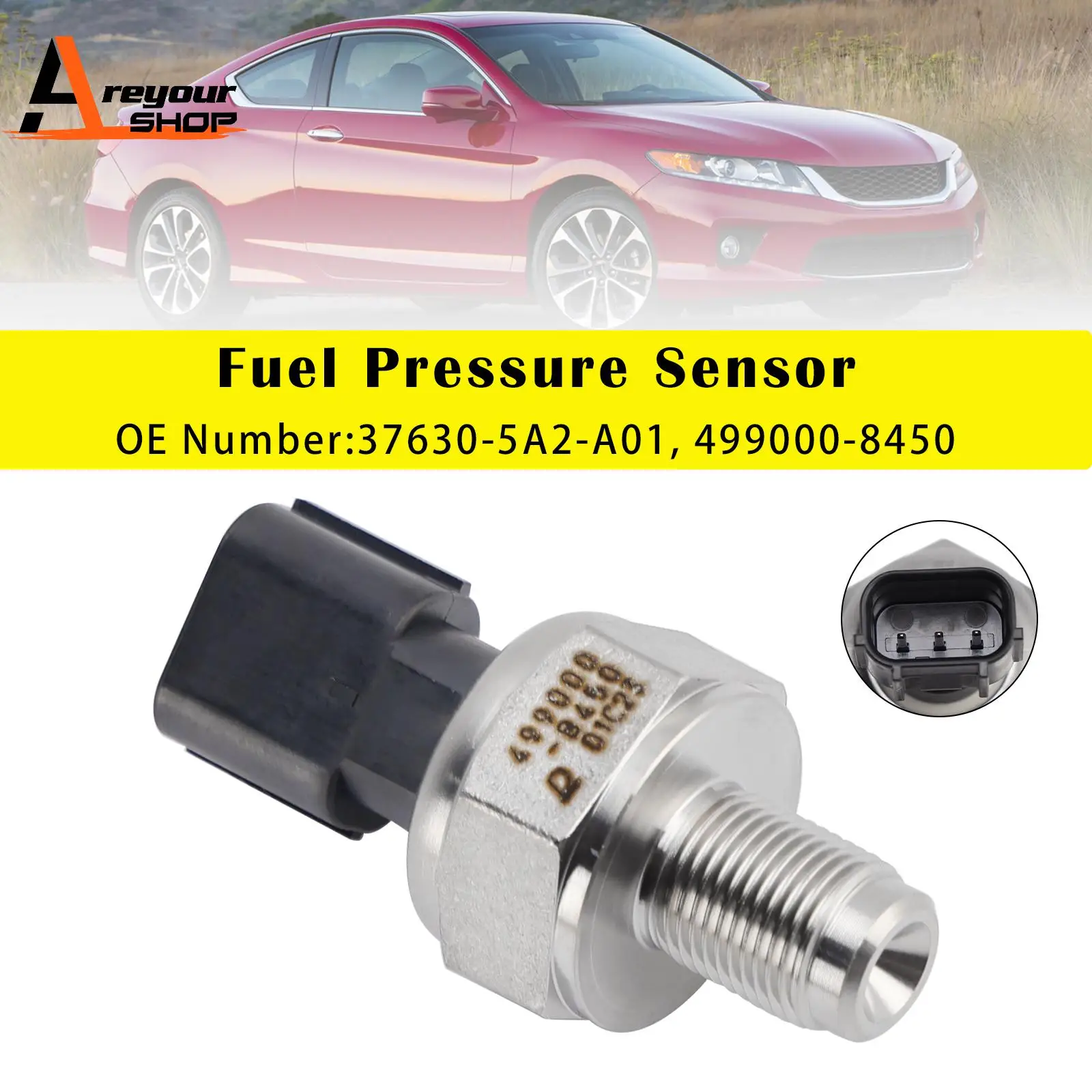 

Areyourshop Fuel Pressure Sensor 37630-5A2-A01 for 2014-2021 Honda Accord CR-V Pilot