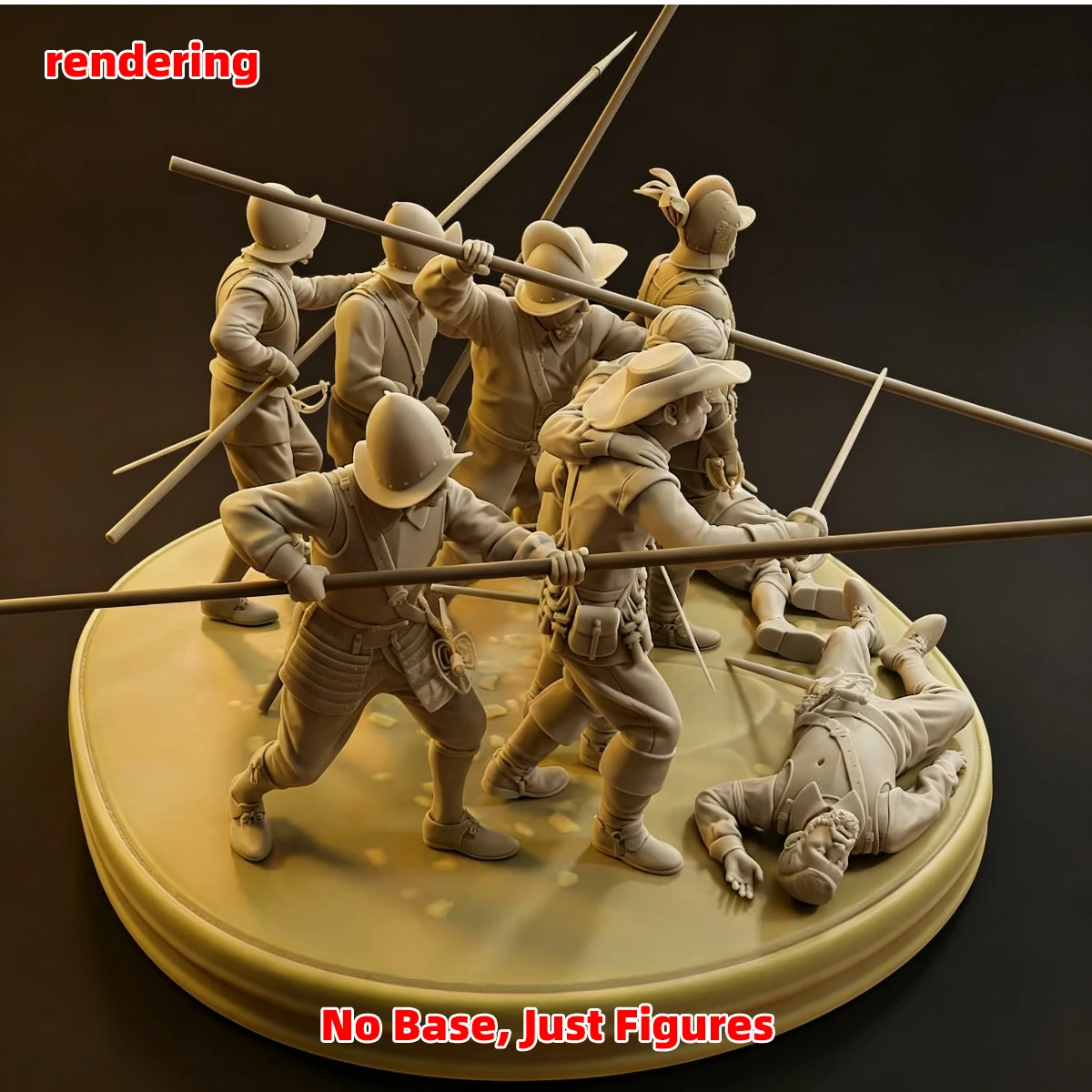 1/35 1/48 1/72 Modellbausatz 3D-Harz Miniatur-Soldatenfiguren Diorama Unbemalt 16. Jahrhundert Spanische Tercio DIY – Detail 11