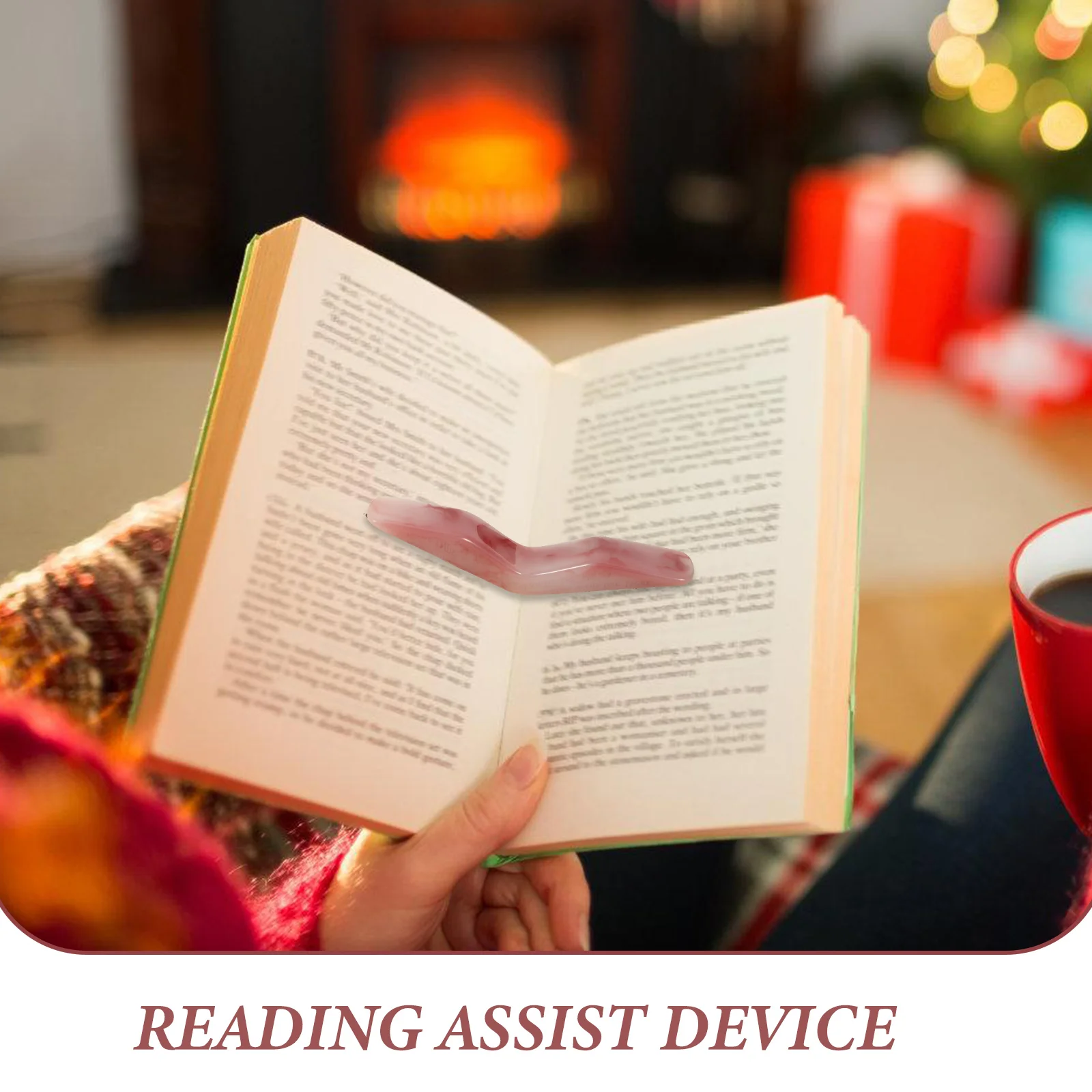 

Book Binder Finger Holder Reading Page Clip Bookmark Resin Support Opener Thumb for Child Creative