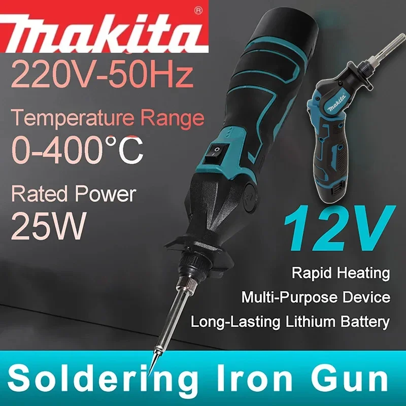 

Makita 12V Lithium-Ion Electric Soldering Iron Adjustable Angle 0–90° Portable Constant-Temperature Solder Gun Welding Tools