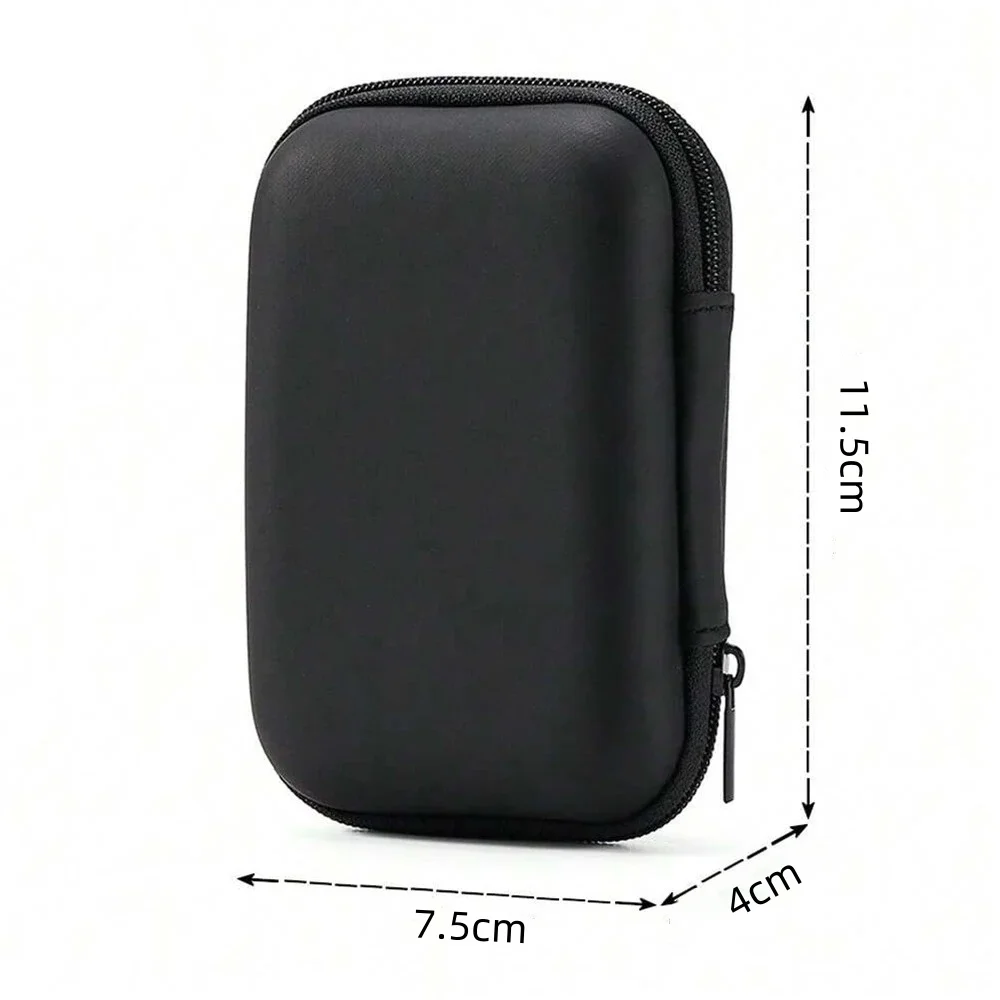 Sac de rangement Portable étanche EVA pour écouteurs, 1 pièce, boîte de jeux pour câbles de données, étui de protection de voyage pour écouteurs, organisateur de Cube de cartes