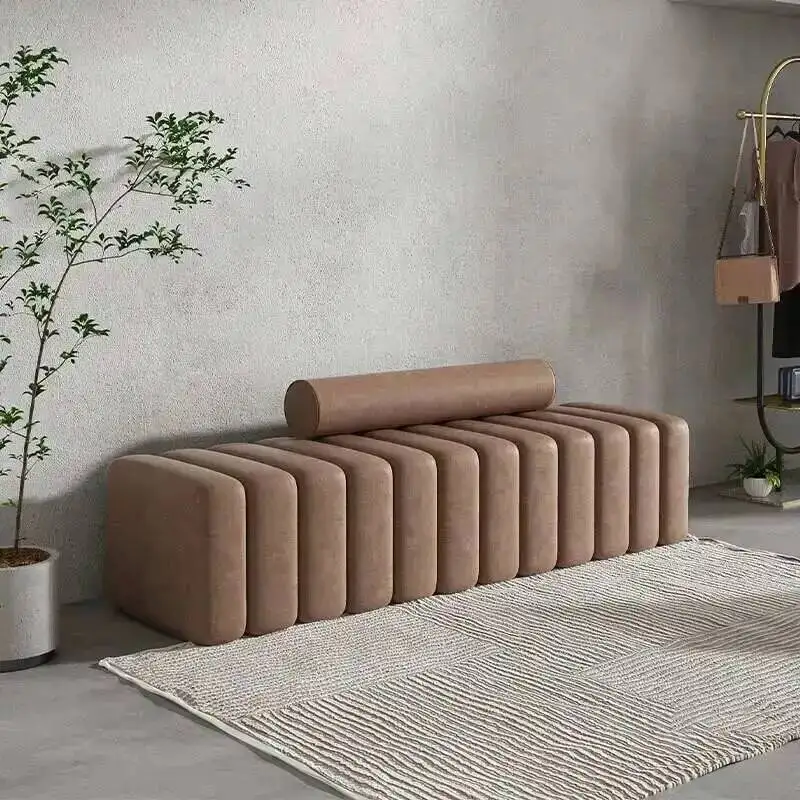 

Creative Stool Household Shoe-changing Stools Sofa French Light Luxury High-end Sense Living Room Furniture Entrance Ottomans