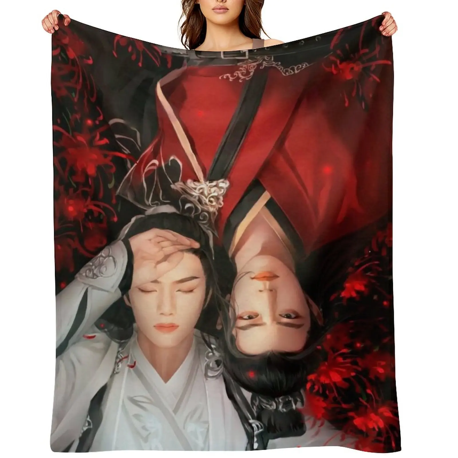 

WangXian The Untamed Throw Blanket Soft Plaid Polar Soft Big for winter Blankets