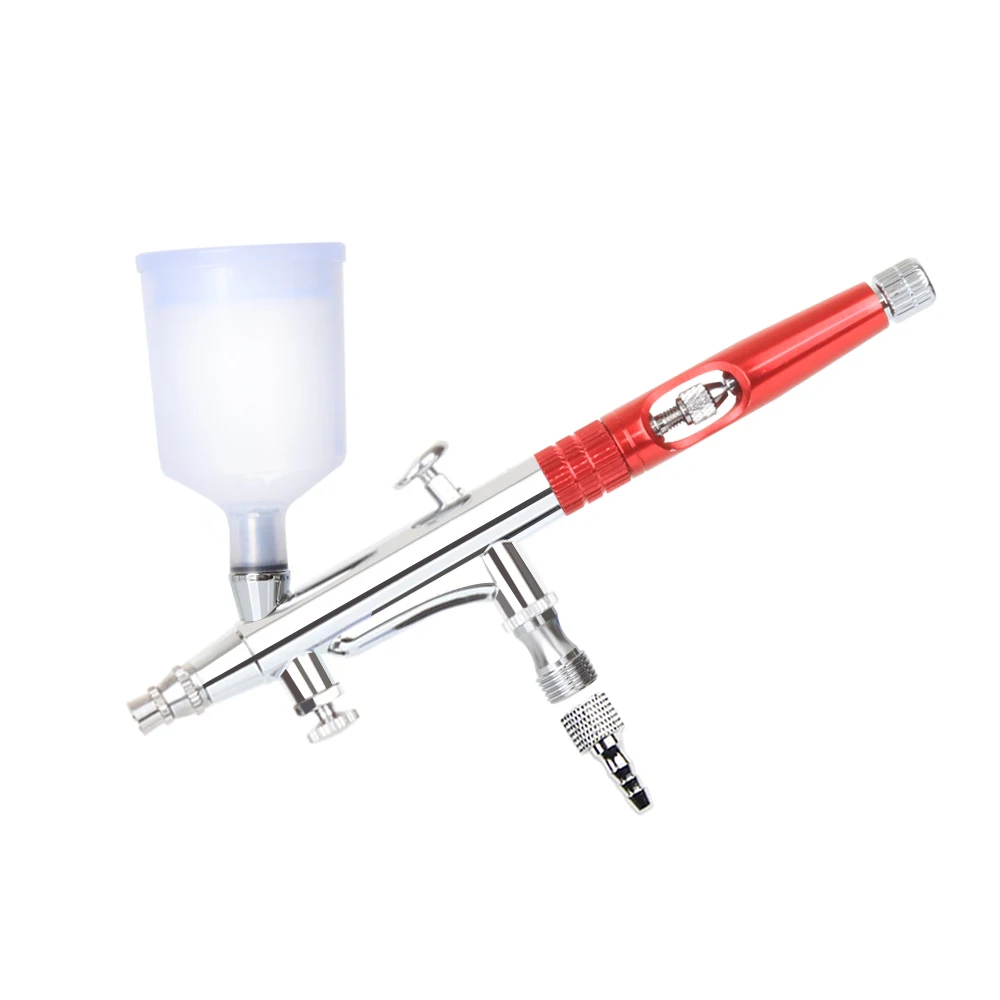 Dual Action Red Airbrush 180 Pen Spray Art Painting Tattoo Cake Makeup Beautifu Model Air Brush Gun