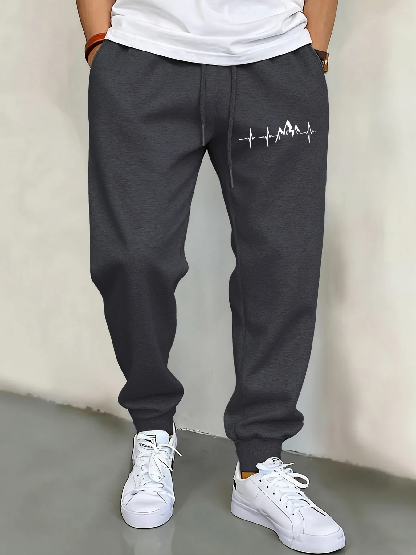 

Ecg Composition Of Scenery Mens Sweatpant Warm Long Joggers Pants Hip Hop Comfortable Trousers Fashion Autumn Unisex Sportpant