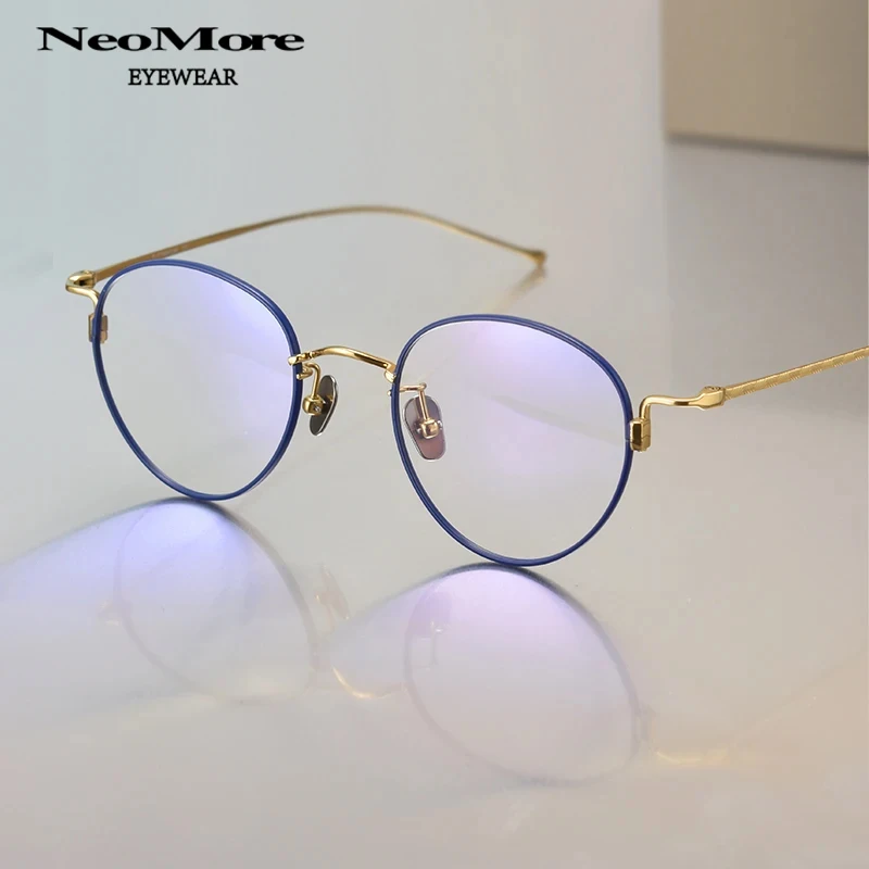 

Ultra Light Retro Glasses High-quality Titanium Myopia Reading Glasses Frame Medical Prescription Lenses Progressive Glasses