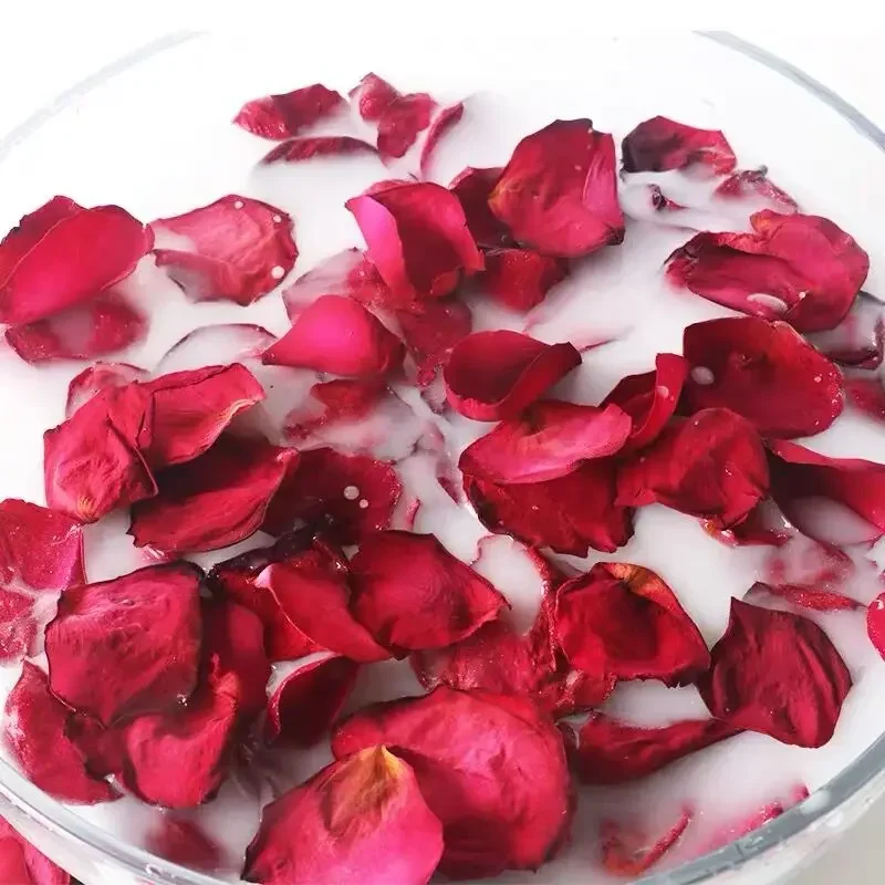 1 paquet de pétales de Rose séchés, bain de fleurs naturelles, Spa, douche blanchissante, pétale de fleur de Rose sèche, soulage le masseur corporel parfumé