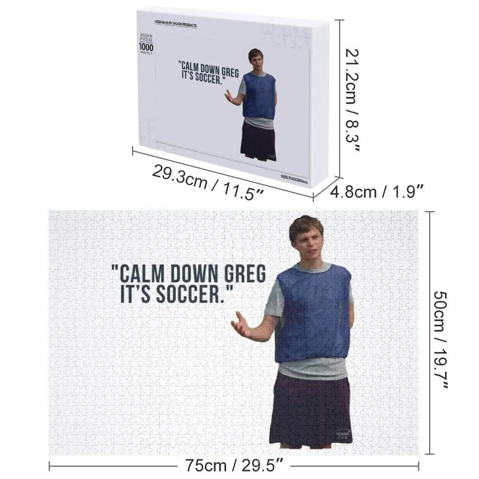 Super Bad Movie Calm Down Greg It's Soccer Jigsaw Puzzle Diorama Accessories Personalized Baby Object Animal Adult Wooden Puzzle