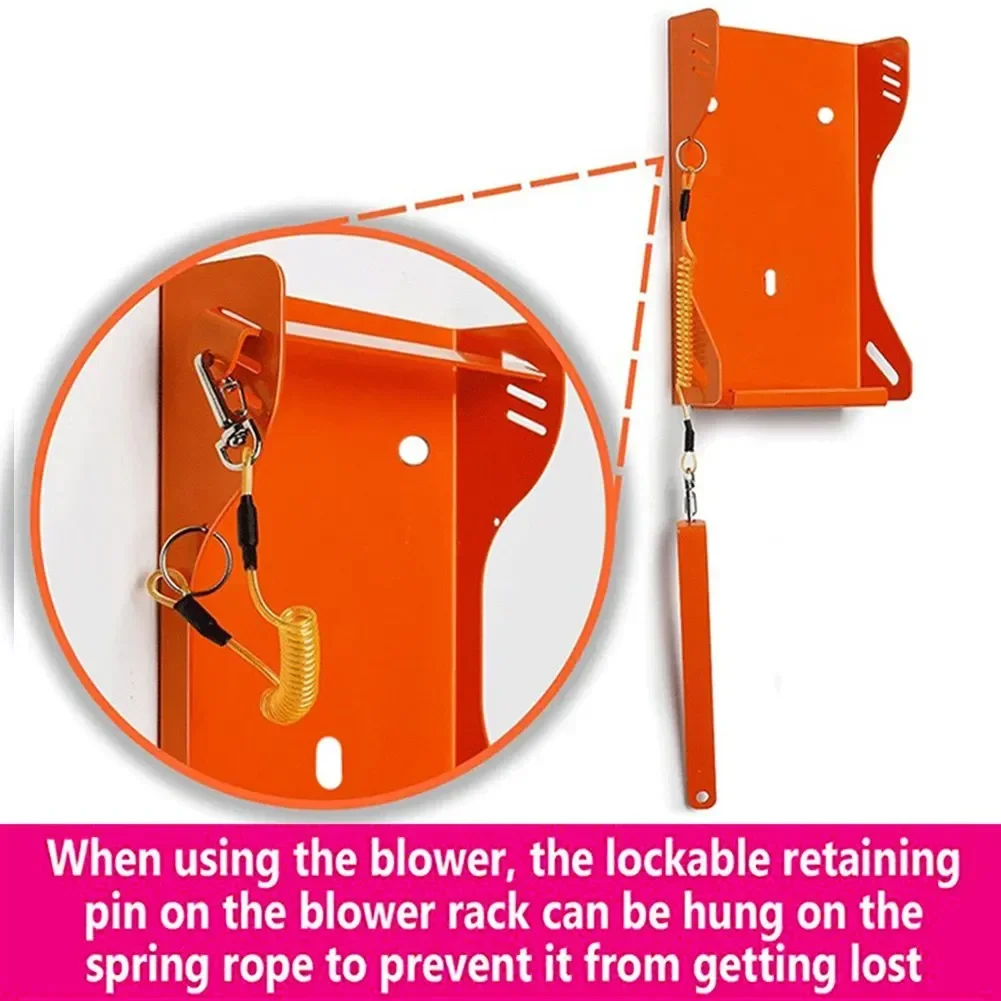 Blower Holder For BG50 Blower Rack Outdoor Use Garage Organization Crafted From Metal Material Long-lasting Performance