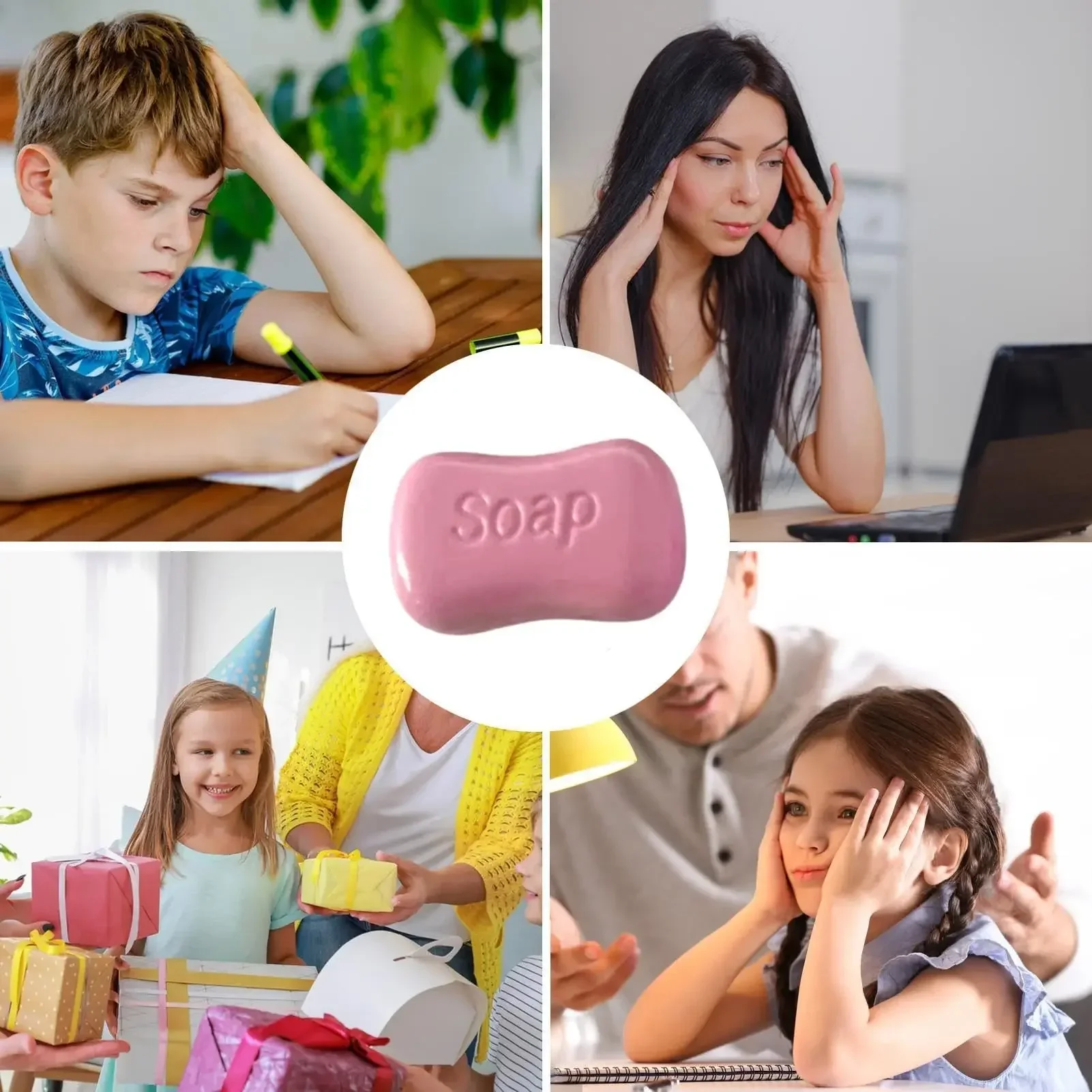 Simulations-Seifenform Squishy Spielzeug PU Stressabbau Anti-Angst Weich Langsam Rückfederndes Quetschspielzeug Geschenk für Büro und Schreibtisch – Detail 8