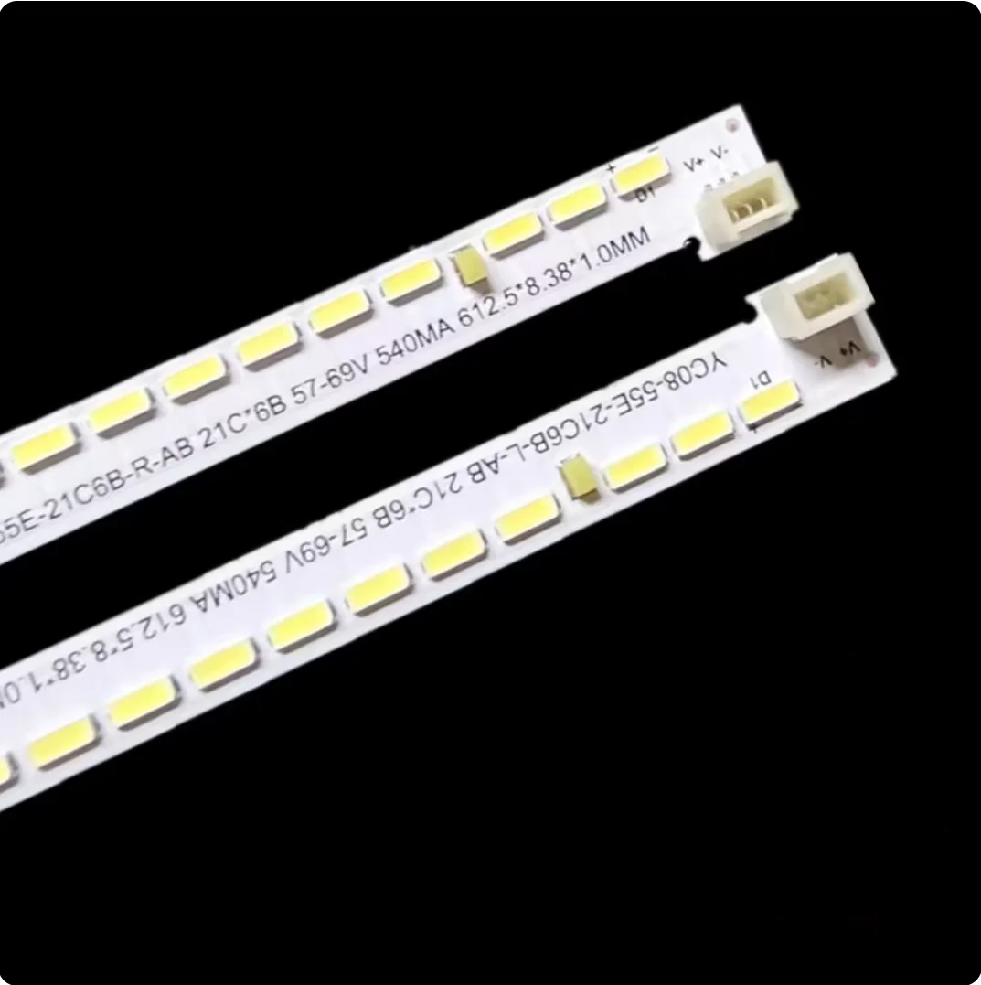 100% New 2pcs/Kit LED strips for 55